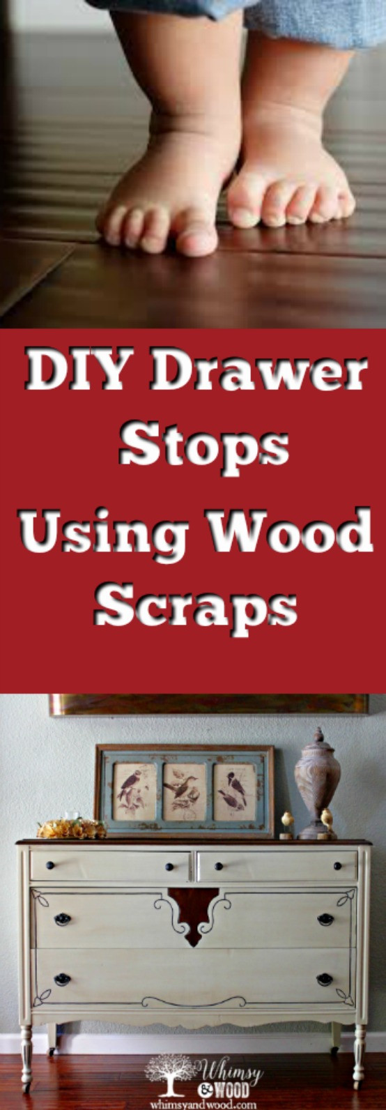 How to make DIY Drawer Stops Whimsy and Wood