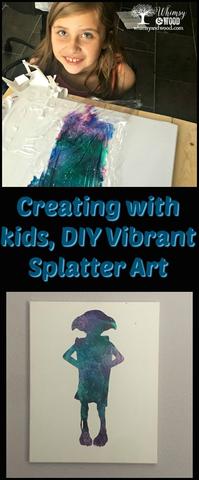 Kids Love this Tie Dye Silhouette Art - Whimsy and Wood