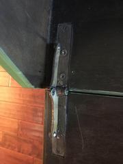 damaged desk hinge