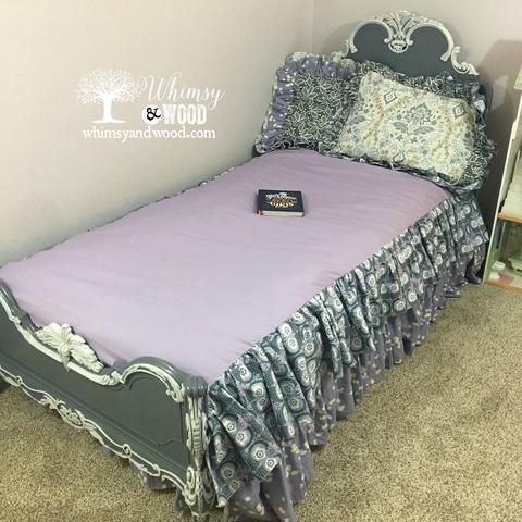 link to purchase antique twin bedding on Etsy