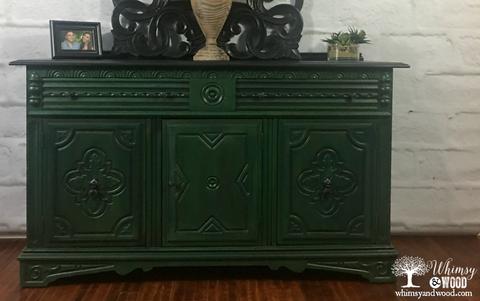 Blend Paint Colors-Blended Green Buffet close up