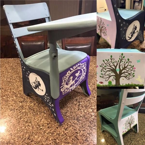 Fairytale Re Styled Vintage School Desk Whimsy And Wood