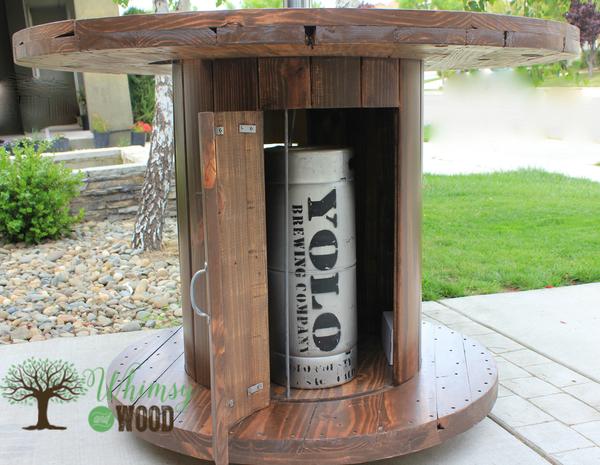 2 DIY ways to upcycle a large wood wire spool