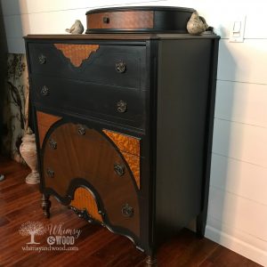 beautiful painted dresser side view