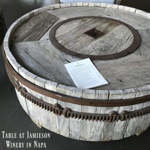 napa valley winery table inspiratuion