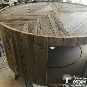 Reclaimed wood coffee table-adding sides