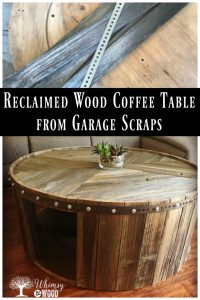 reclaimed wood coffee table Pinterest