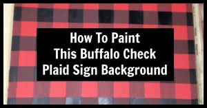 How to paint buffalo check plaid background
